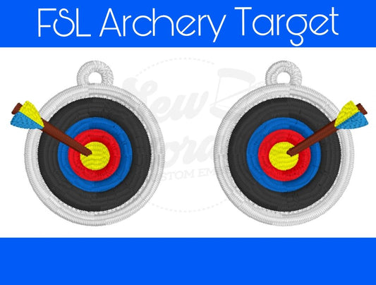 FSL Archery Target Earrings