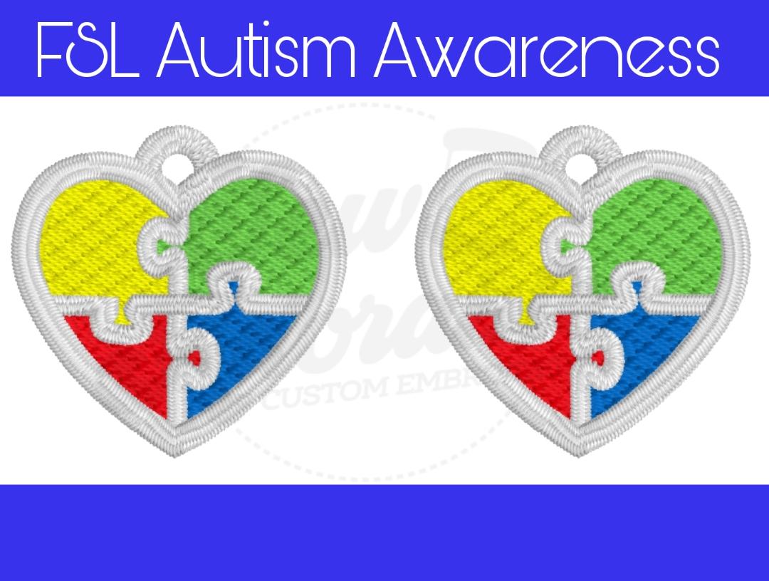 FSL Autism Awareness Earrings