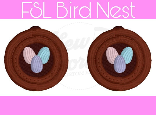 FSL Bird Nest Earrings- Easter