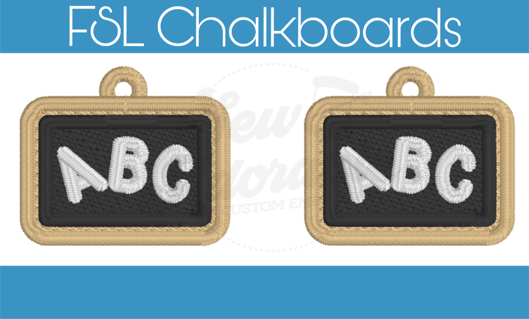 FSL School Chalkboard Earrings Bundle