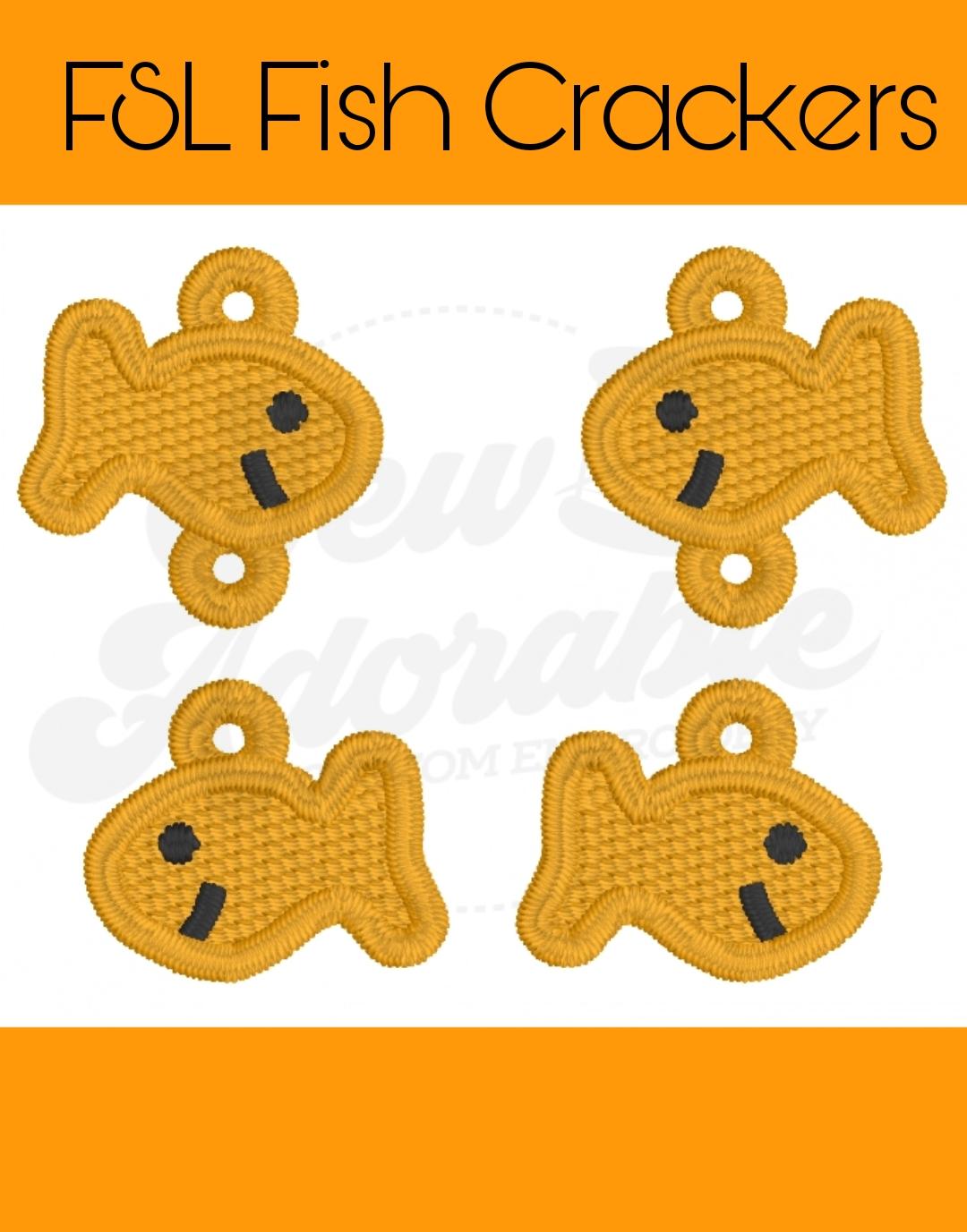 FSL Fish Cracker Dangle Earrings