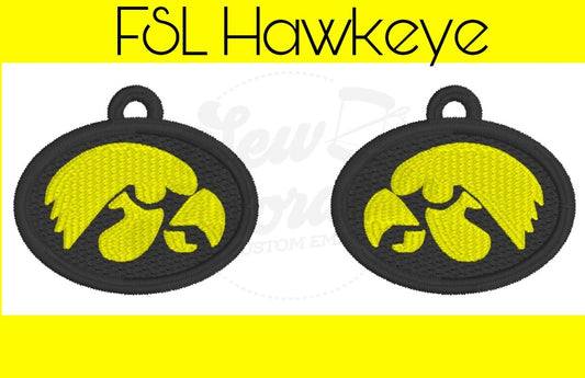 FSL Iowa Hawkeye Earrings