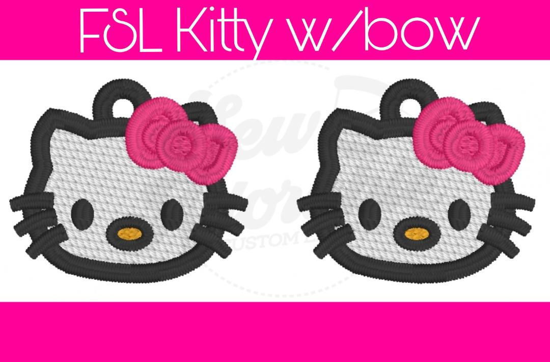 FSL Pretty Kitty Earrings w/Bow