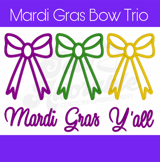 Mardi Gras Bow Trio