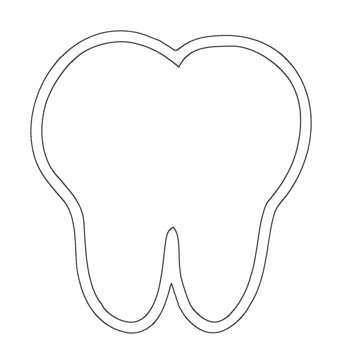 Molar Double Stack Applique