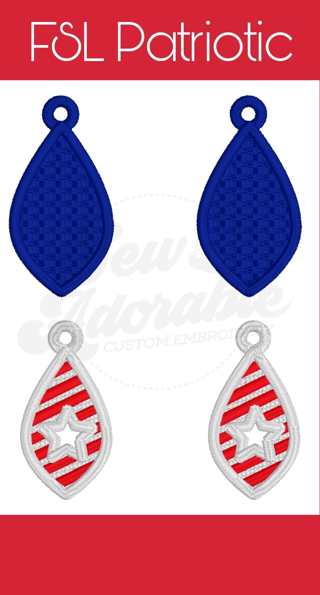 FSL Patriotic Earrings