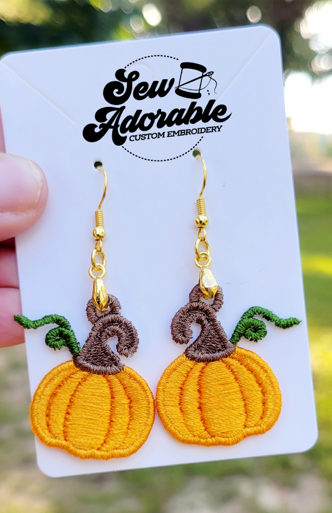 FSL Pumpkin Earrings