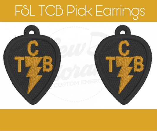 FSL TCB Pick Earrings
