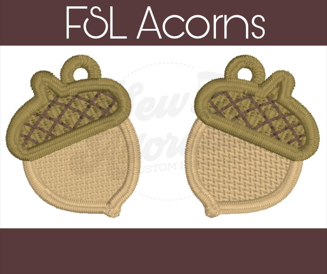 FSL Acorn Earrings