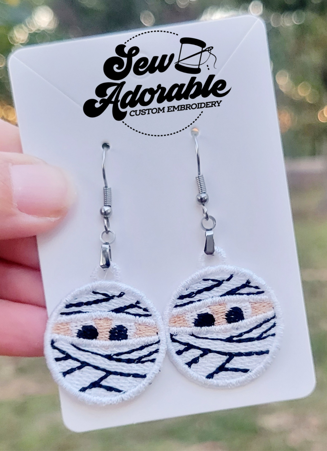 FSL Mummy Face Earrings
