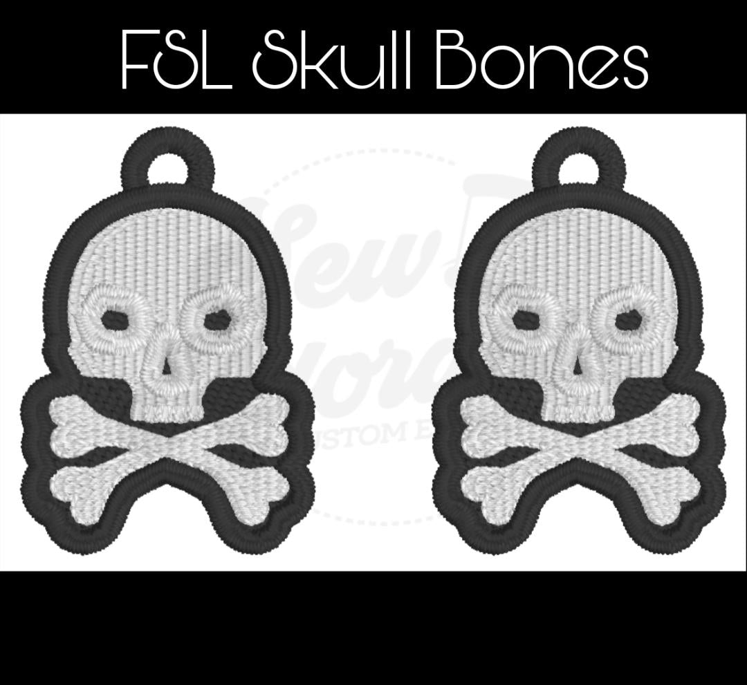 FSL Skull Bone Earrings