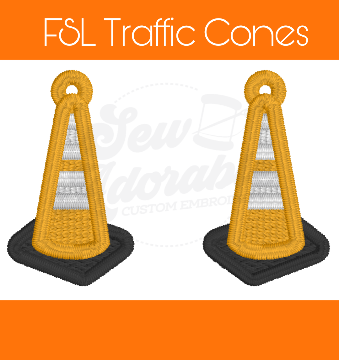 FSL Traffic Cone Earrings