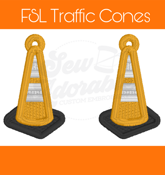 FSL Traffic Cone Earrings