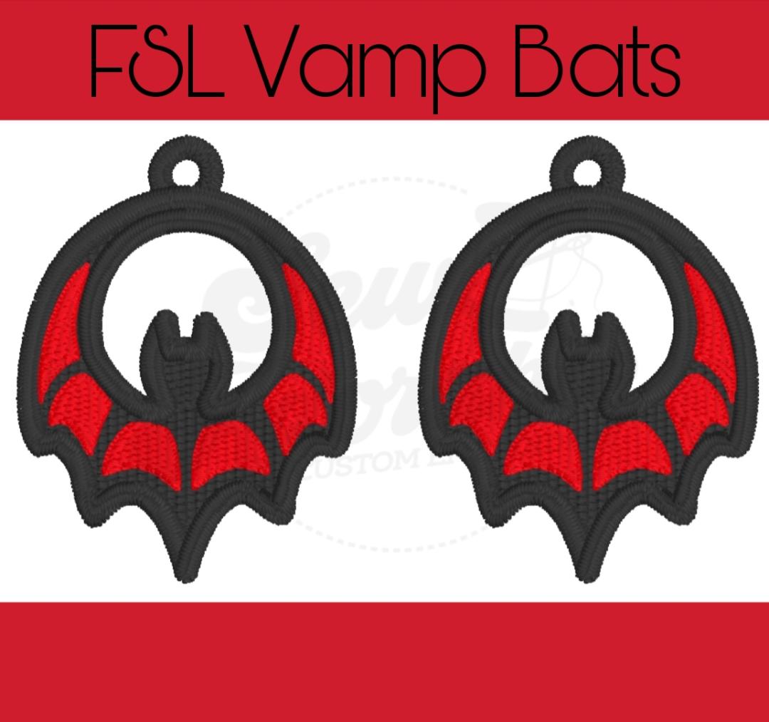 FSL Vampire Bat Earrings