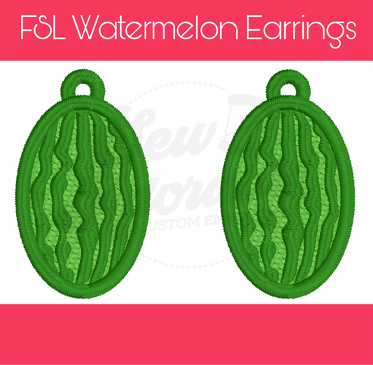 FSL Watermelon Earrings