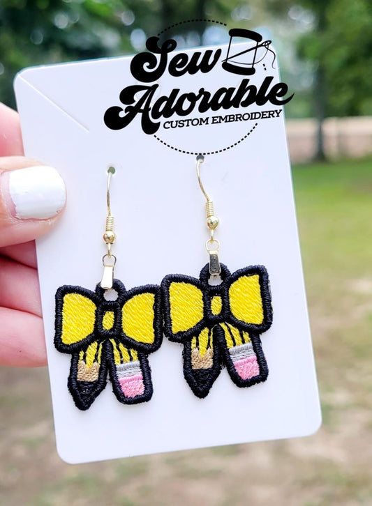 FSL Pencil Bow Earrings- Bundle