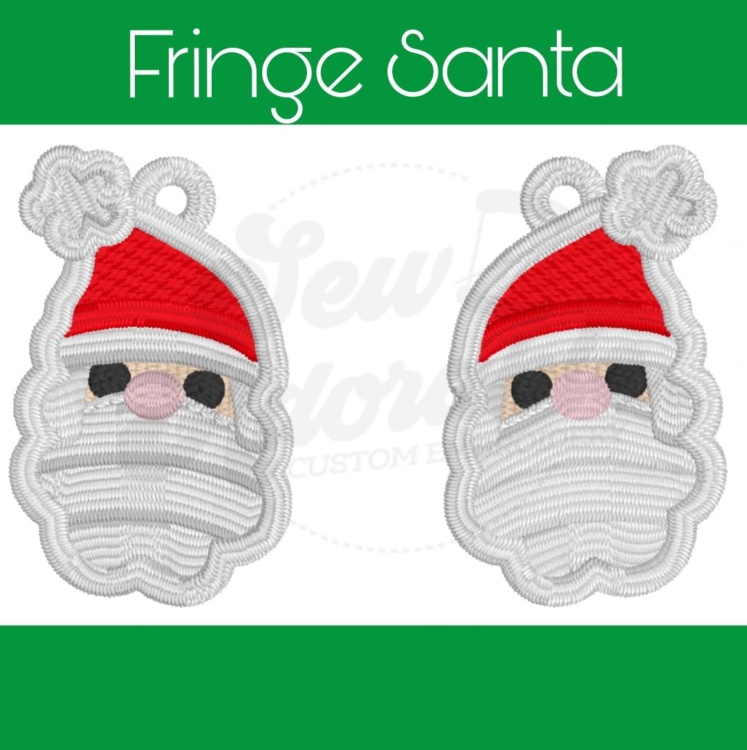 FSL Santa Earrings - 2 in 1