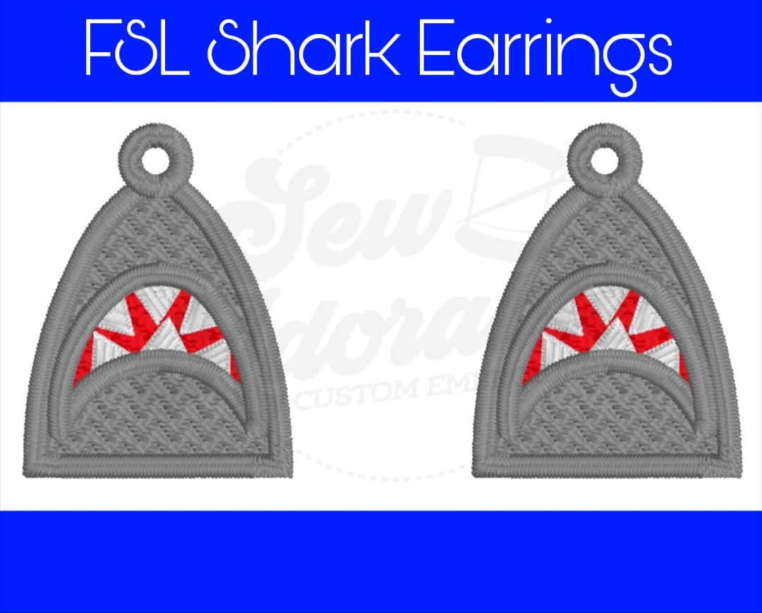 FSL Shark Earrings