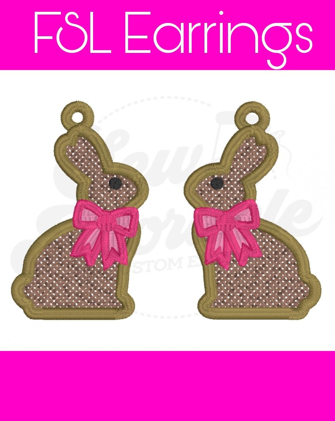 FSL Chocolate Bunny-Girl-Digital Design-Machine Embroidery