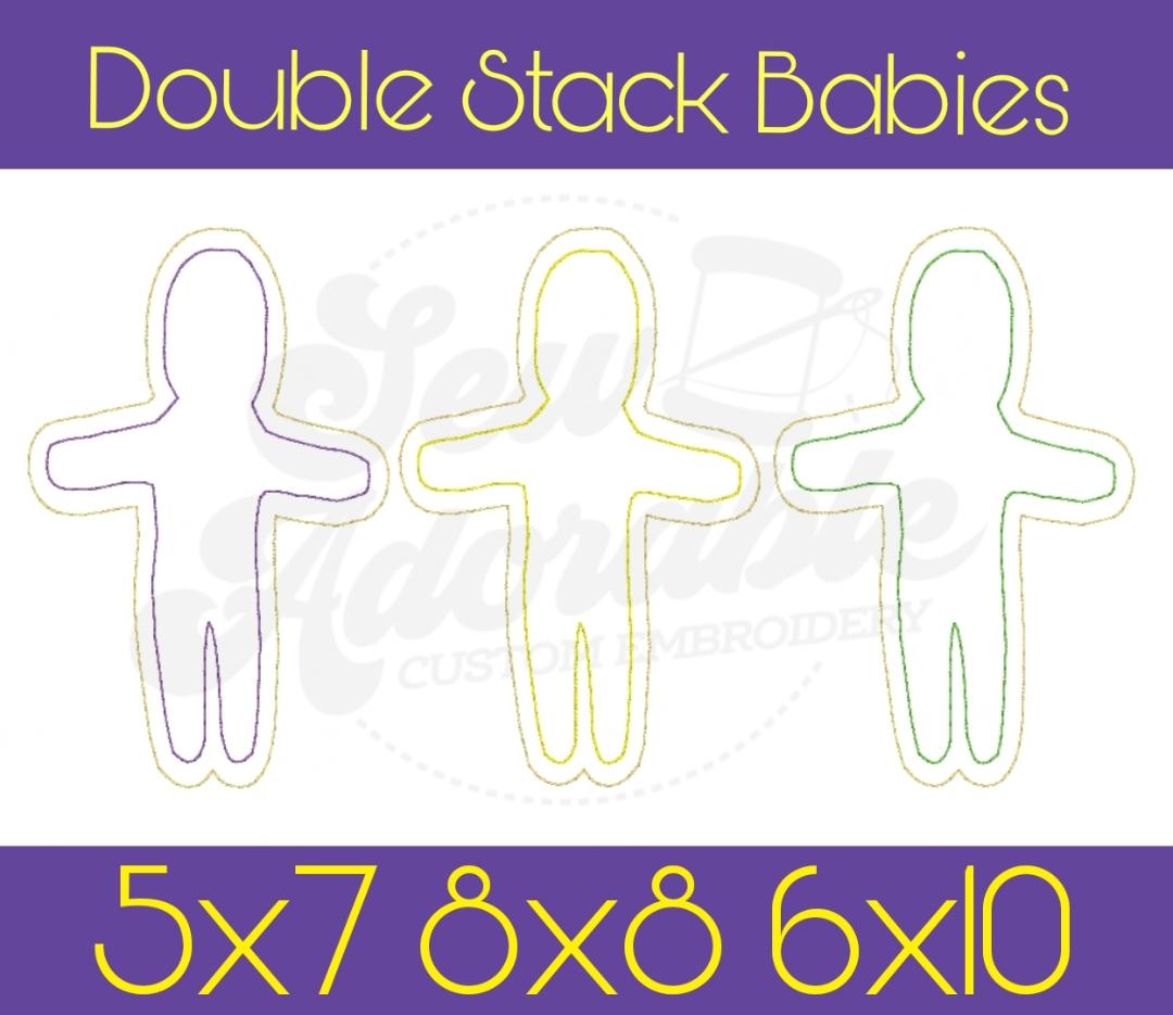 ITH - Kingcake Baby Double Stack - Applique