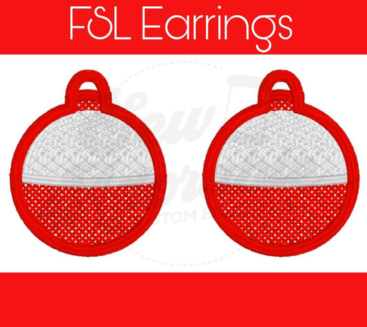 FSL Fishing Bobber Earrings