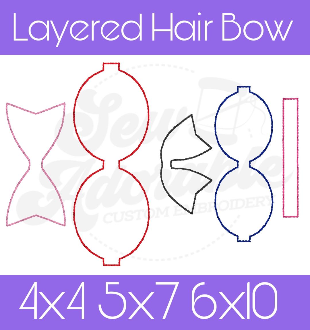 Layered Hair Bow