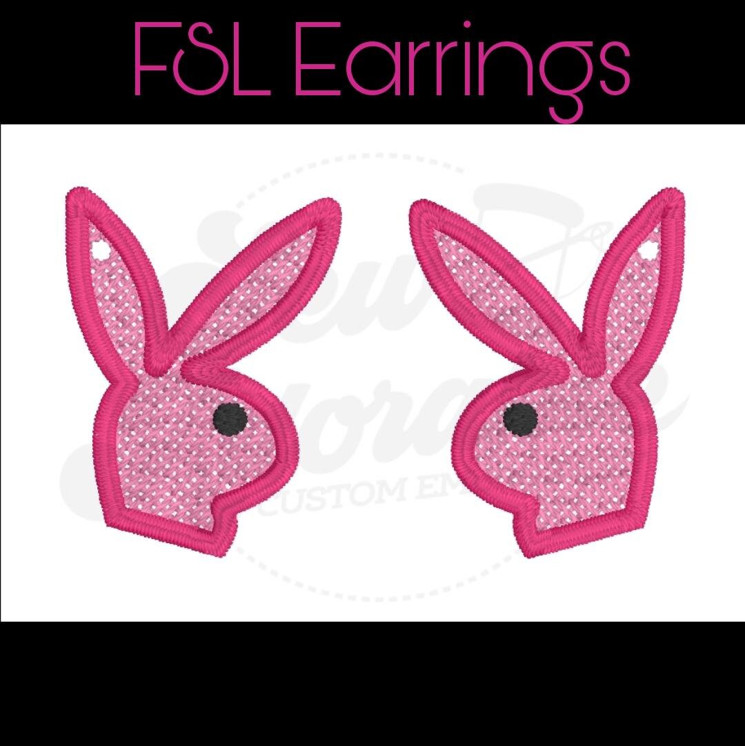 FSL Play Bunny-Digital Design-Machine Embroidery