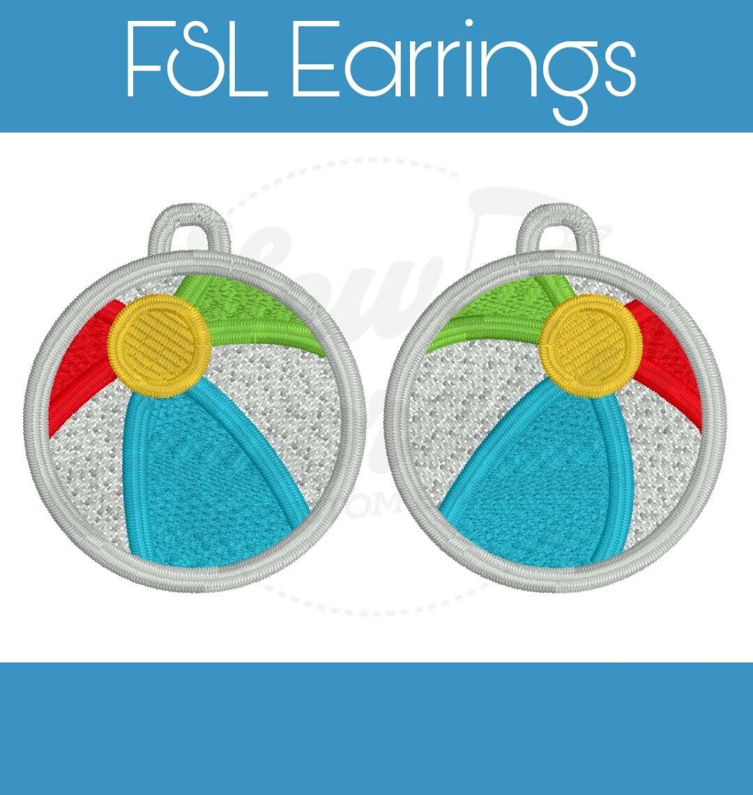 FSL Beach Ball Earrings