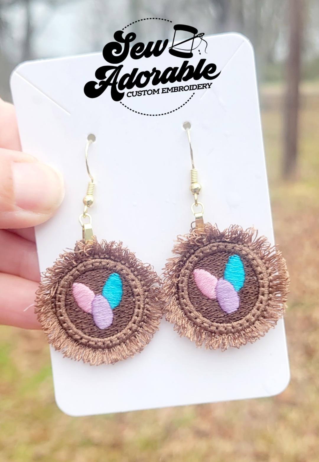 FSL Bird Nest Earrings- Easter
