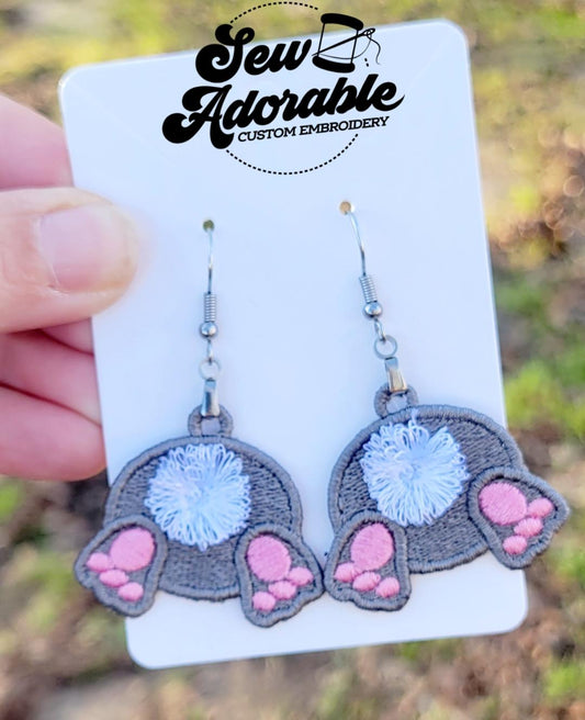 FSL Bunny Butt Earrings