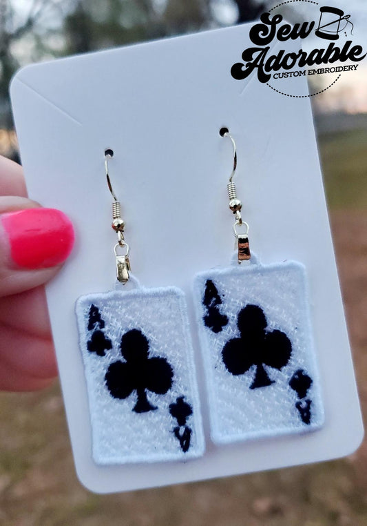 FSL Texas Hold Em Card Earrings