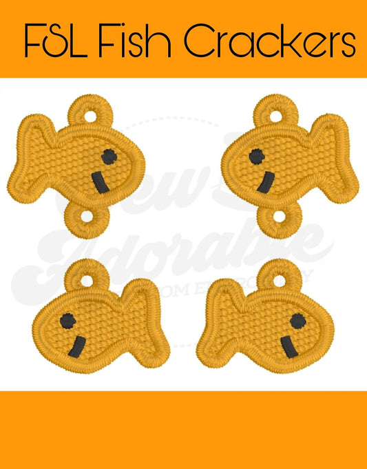 FSL Fish Cracker Dangle Earrings
