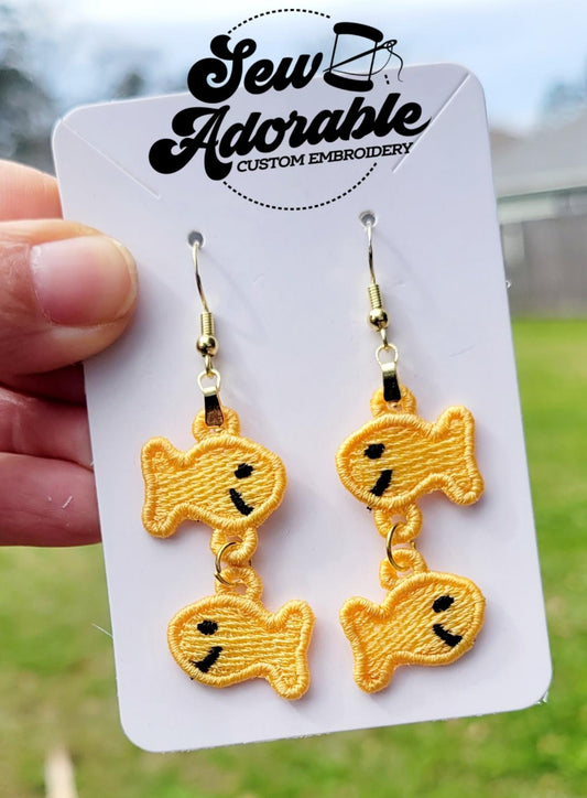 FSL Fish Cracker Dangle Earrings
