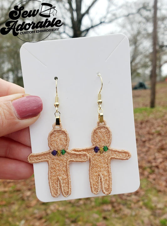FSL King Cake Baby Earring