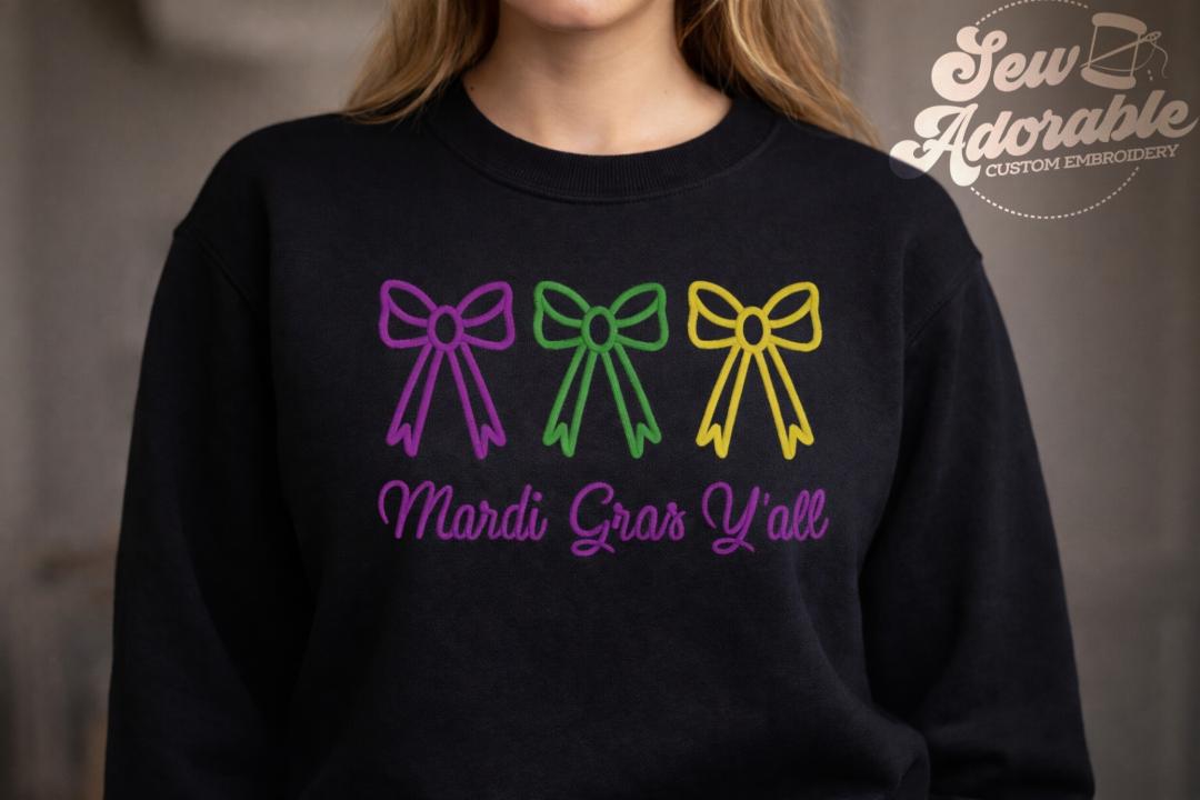 Mardi Gras Bow Trio