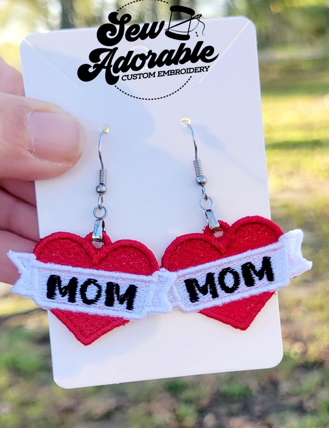 FSL Mom Tattoo Earrings