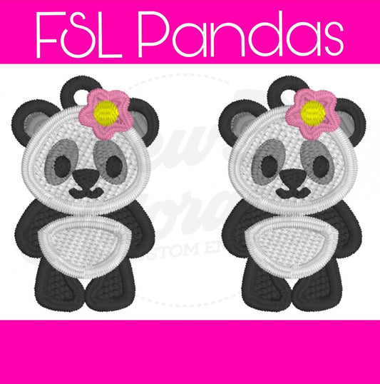 FSL Panda Earrings
