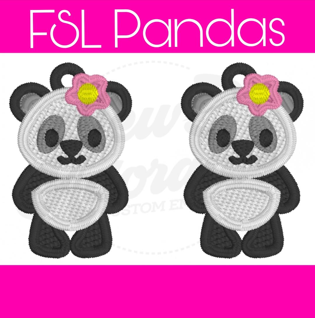 FSL Panda Earrings