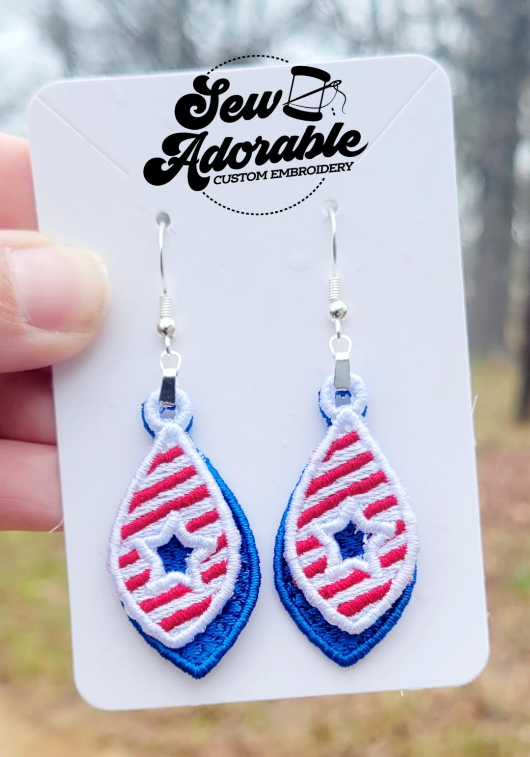 FSL Patriotic Earrings