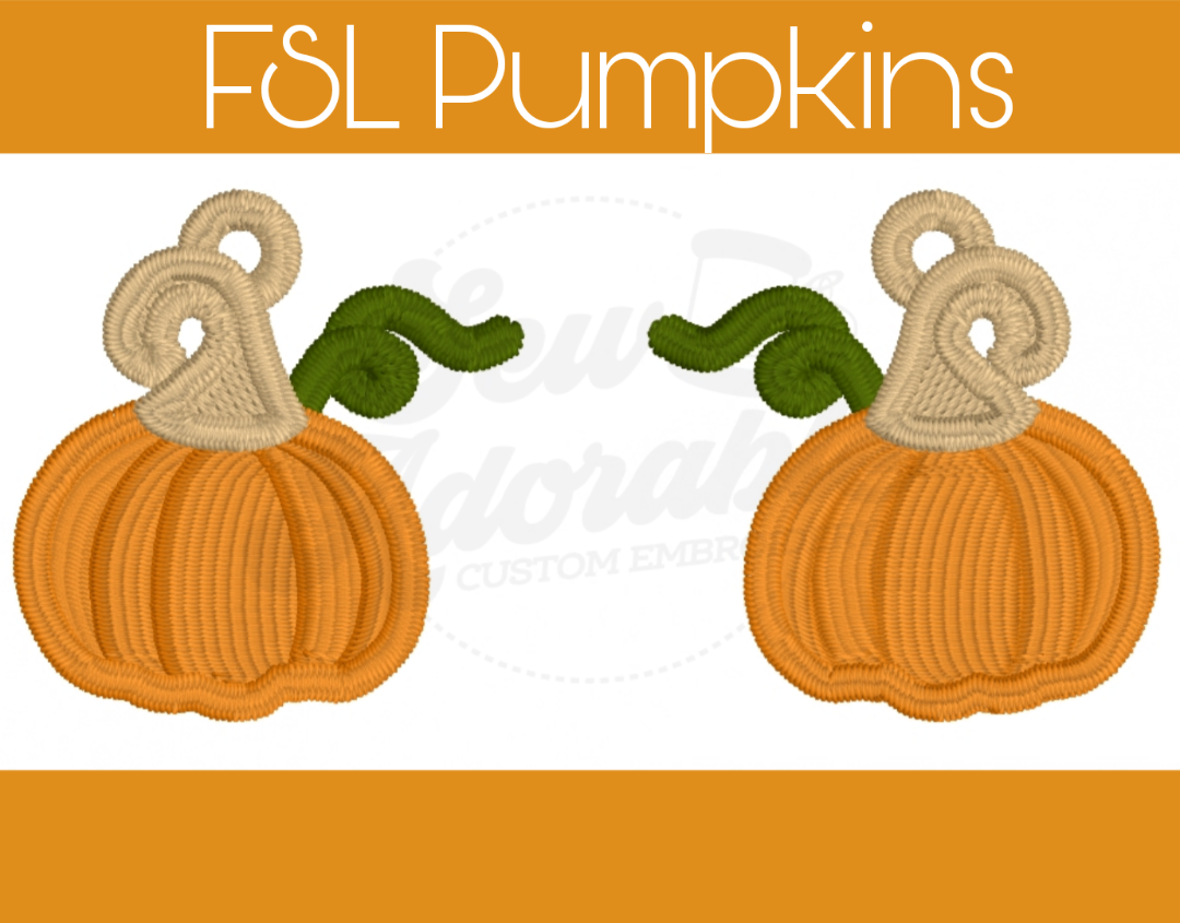 FSL Pumpkin Earrings