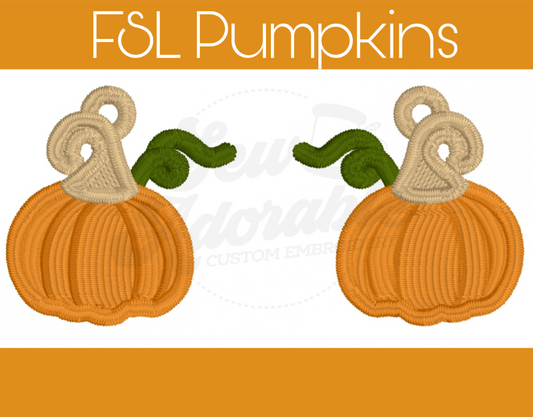 FSL Pumpkin Earrings
