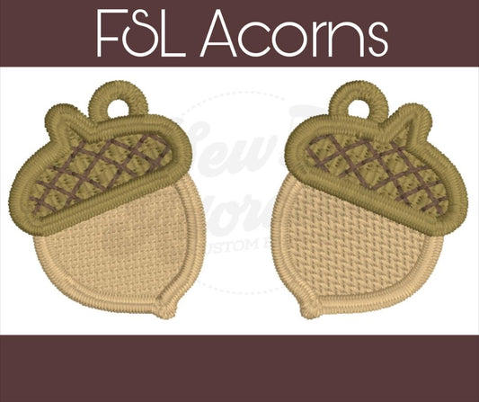 FSL Acorn Earrings