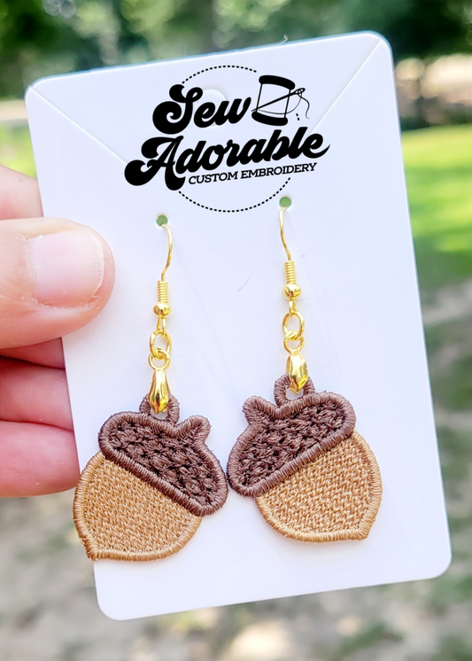 FSL Acorn Earrings