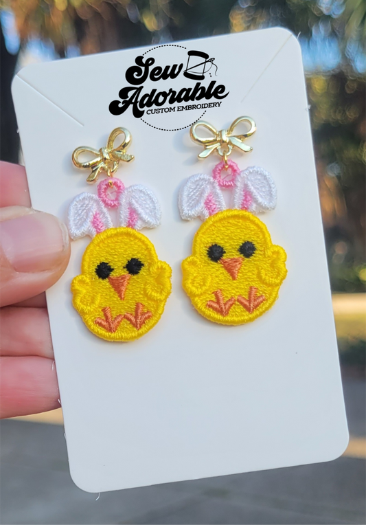 FSL Bunny Chick Earrings