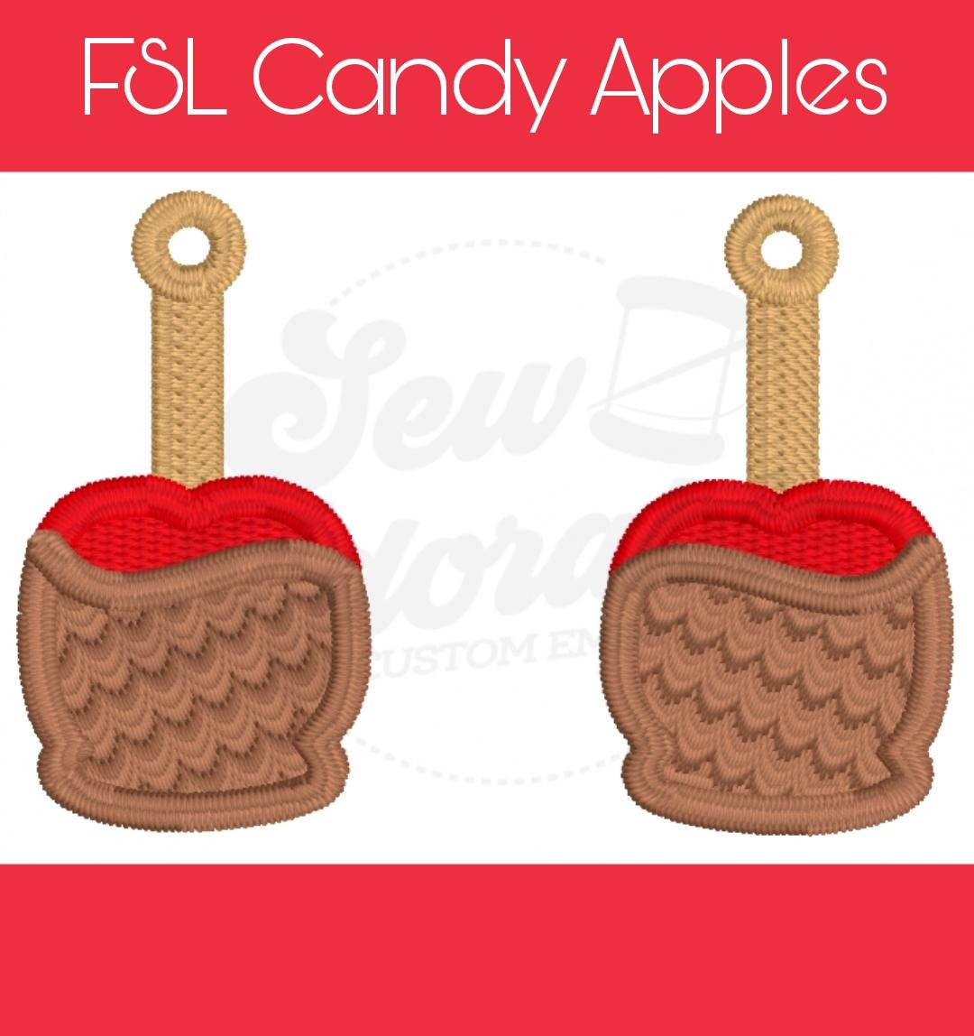 FSL Candy Apple Earrings