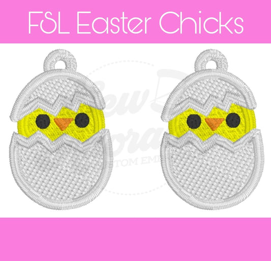 FSL Easter Chick Earrings