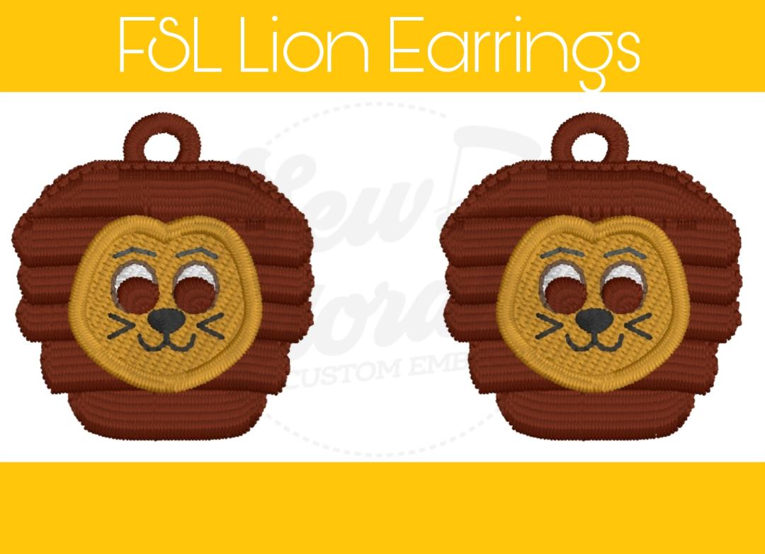 FSL Lion Fringe Earrings