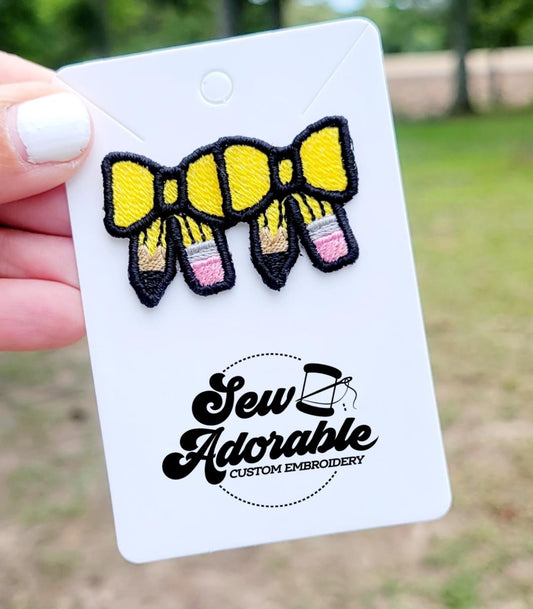 FSL Pencil Bow Earrings- Bundle