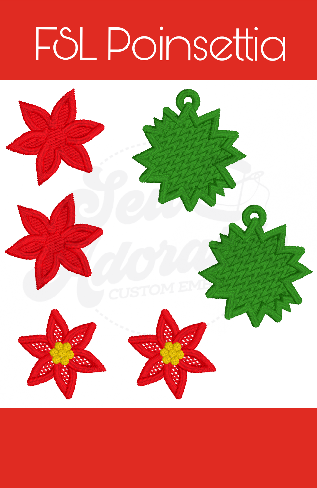 FL Poinsettia Earrings