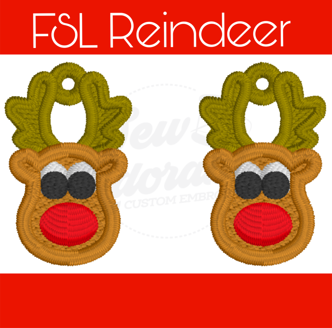 FSL Reindeer Earrings